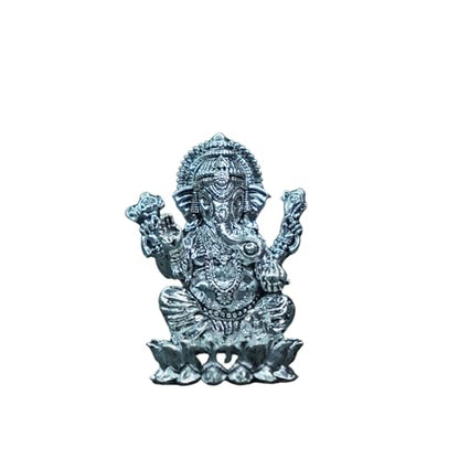 Image 1 of Default Title for the product Dista Silvers Antique Lotus Ganesh 60.68g