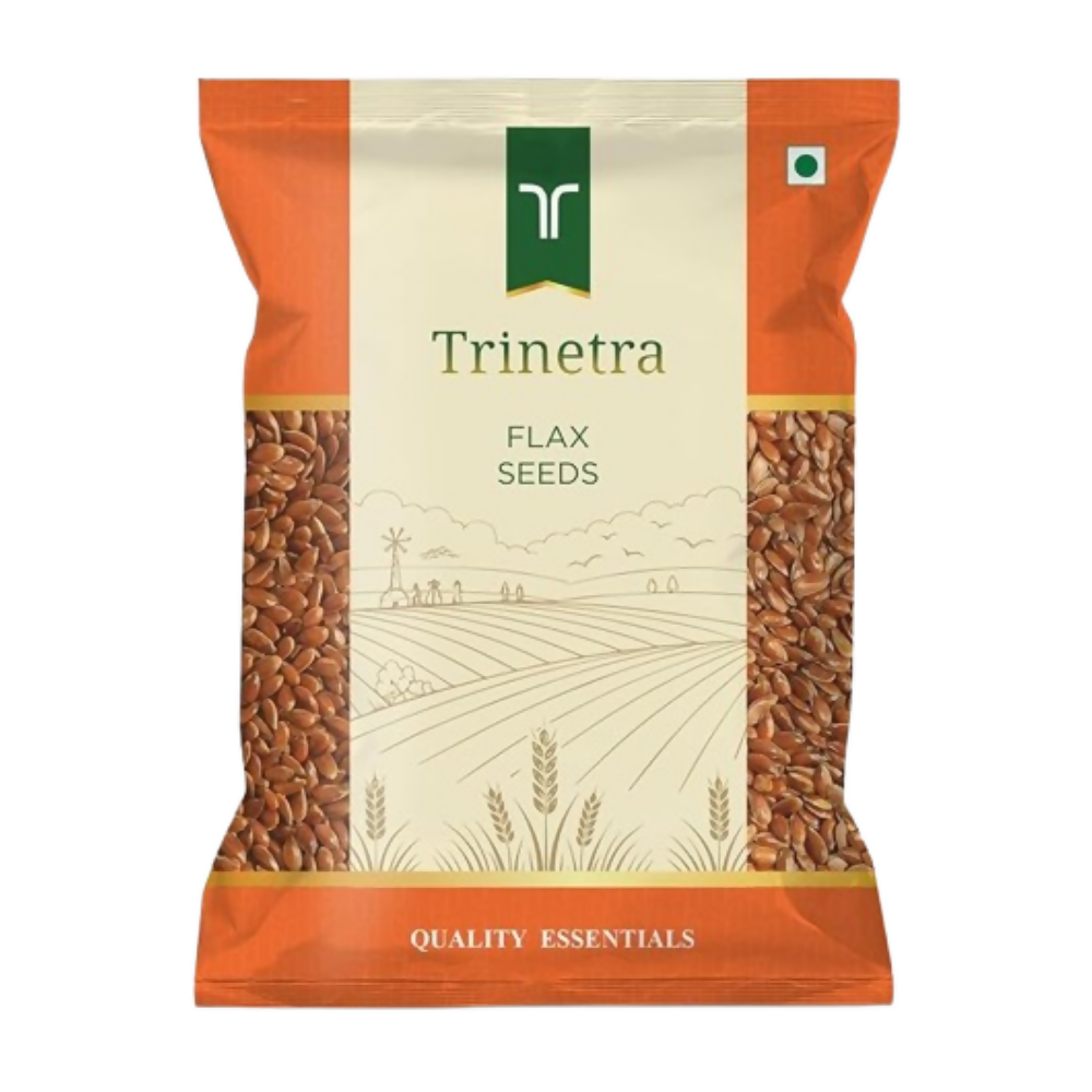 Image 1 of 500 gm for the product Trinetra Flax Seeds (Alsi)