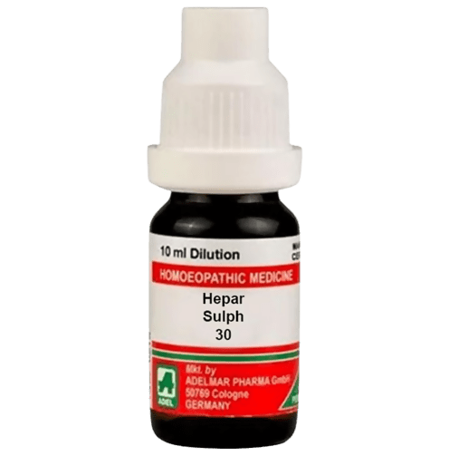 Image 1 of 10 ml / 30 CH for the product Adel Homeopathy Hepar Sulph Dilution