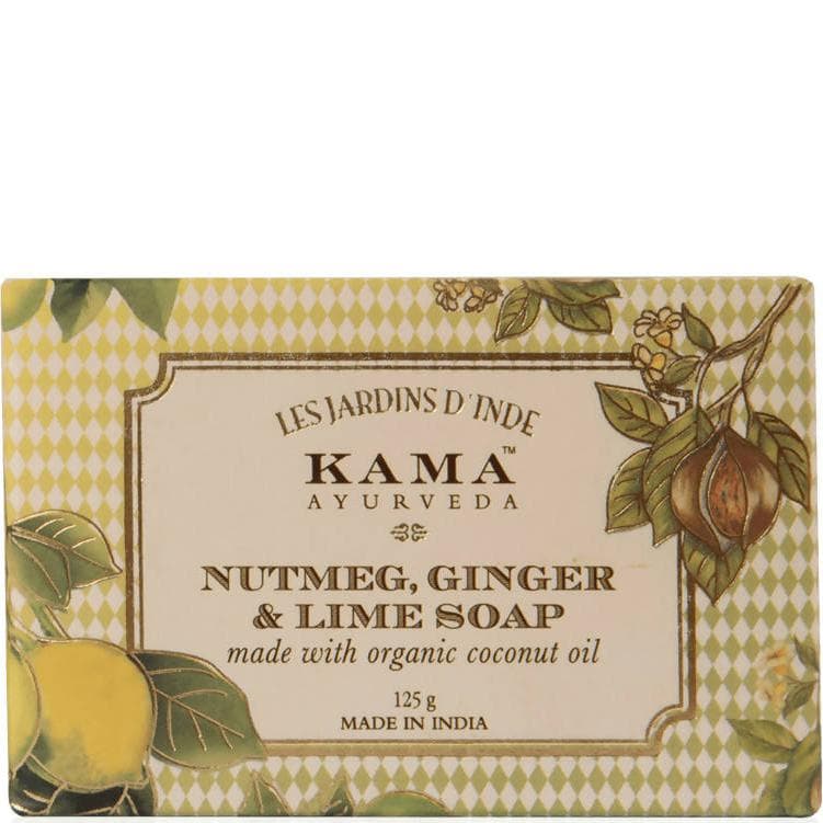 Image 1 of 125 gm for the product Kama Ayurveda Nutmeg, Ginger & Lime soap 125gm