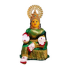 Image 1 of 10 Inch for the product Ammavari Idol Varalakshmi Idol Full Set with Face - Green