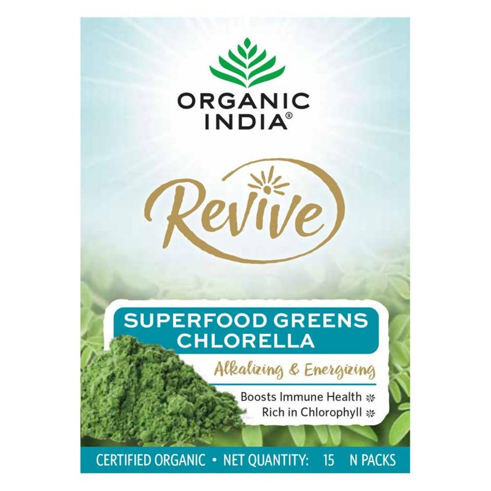 Image 1 of 15 N for the product Organic India Revive Superfood Greens Chlorella