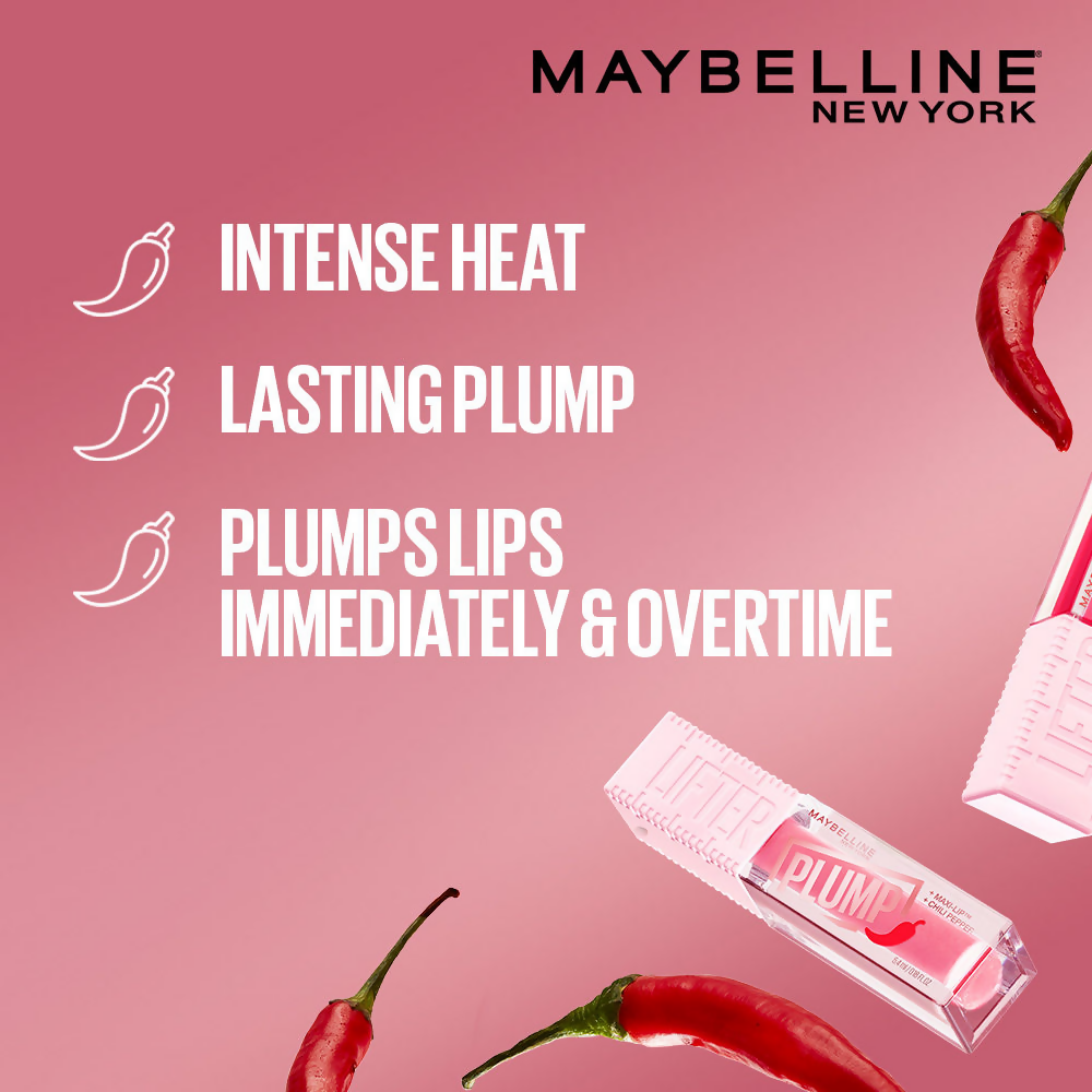 Image 3 of Maybelline New York Lifter Plump - Plumping Lip Gloss - Hot Chili