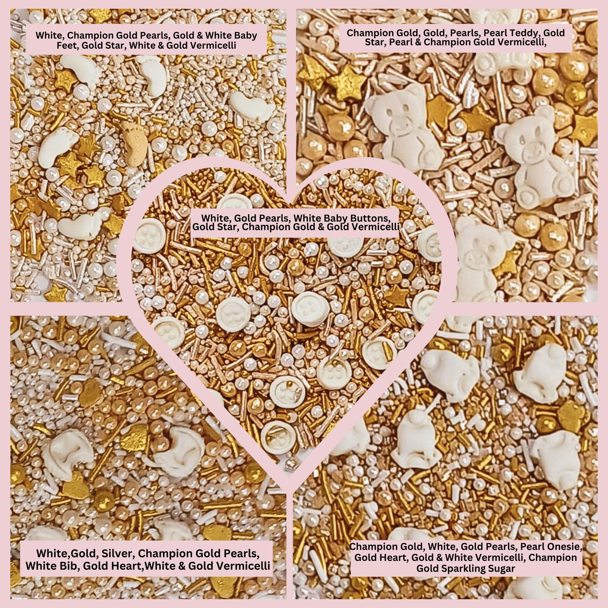 Image 3 of Confect Baby Shower Sprinkles |Edible Sprinkles For Cake & Cupcake Decoration