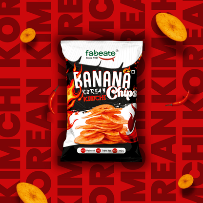 Image 2 of Fabeato Korean Kimchi Flavor Banana Chips (60g)