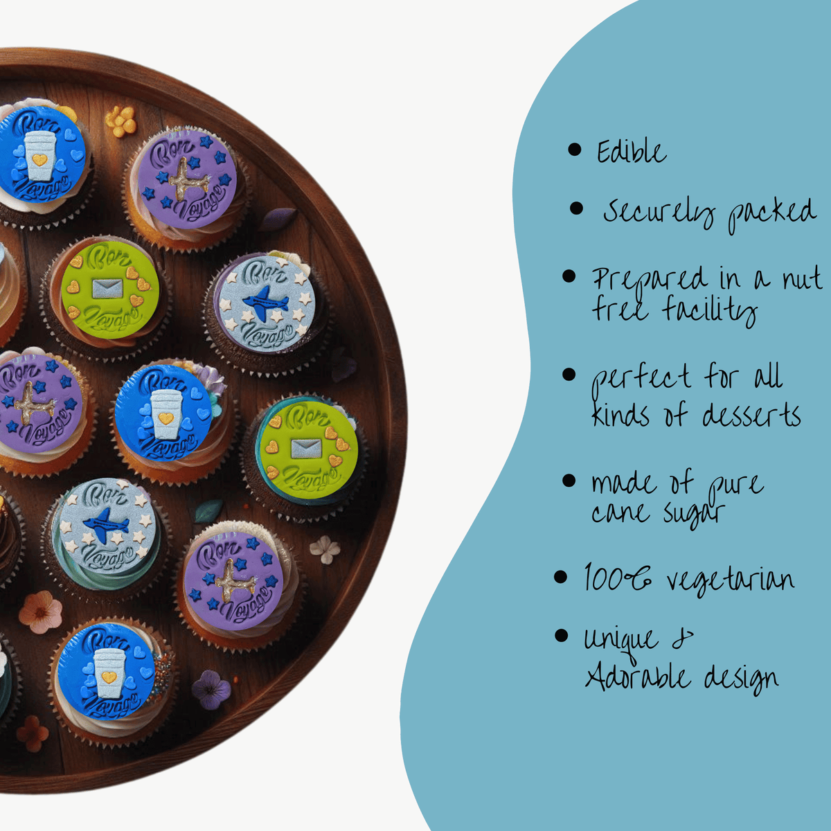 Image 4 of Confect Bon Voyage | Edible Celebration Topper