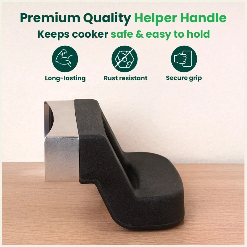 Image 3 of The Indus Valley 3.5L & 5.0L Triply Outer Lid Pressure Pan Helper Handle