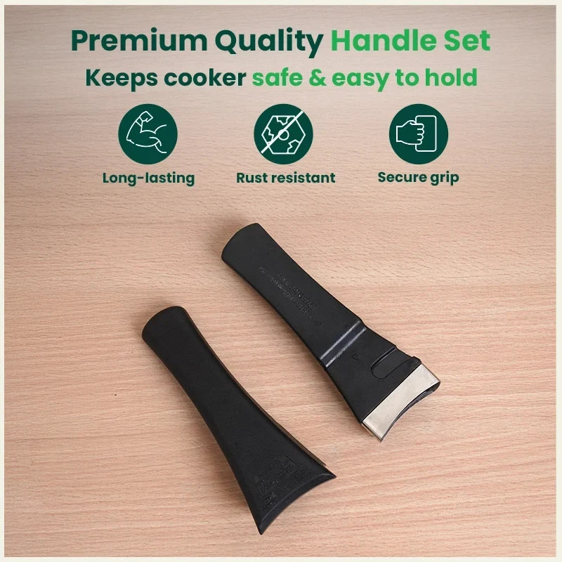 Image 2 of The Indus Valley Triply Outer Lid Pressure Cooker Body & Lid Handle Set -2.0L, 3.0L & 5.0L