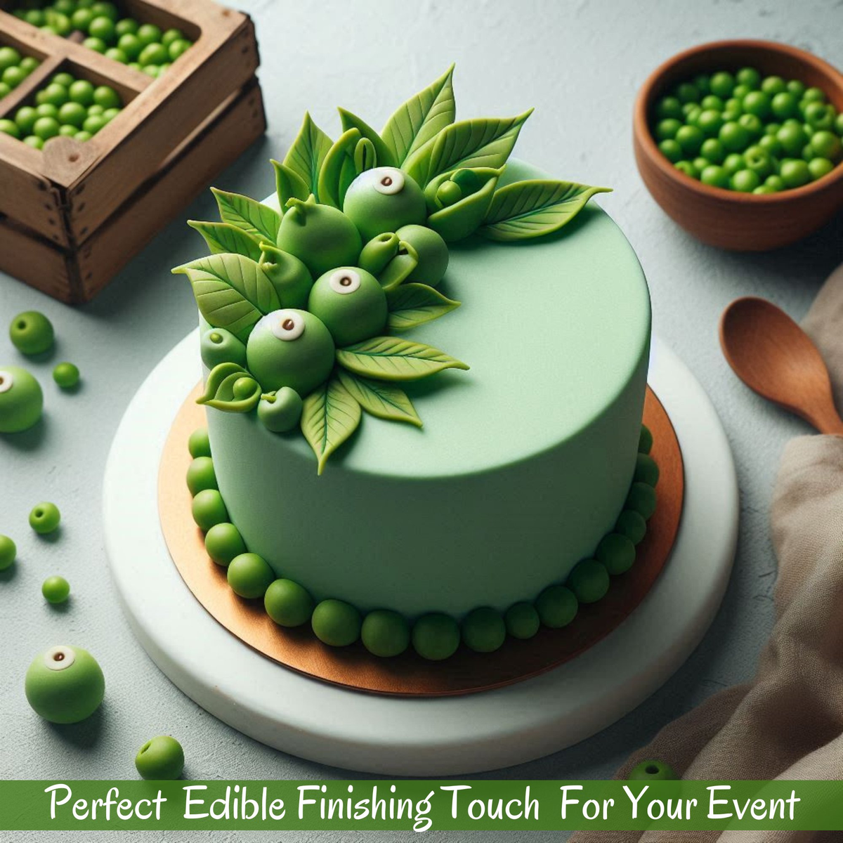 Image 2 of Confect Pea Green Fondant | Edible Sugarpaste