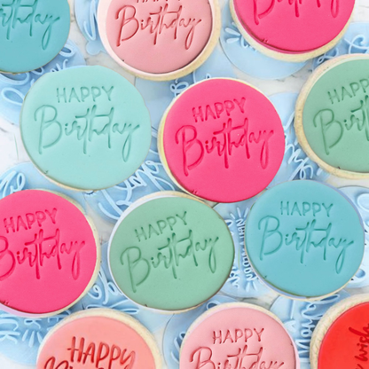 Image 5 of Confect Toppers Cutters | Congratulations Topper Cutter | Fondant Cutter | (Happy Birthday 02)