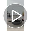 Image 2 of Preethi Daily Collection Non Stick Kadai 24 cm, with Glass Lid, 5 Star Non Stick Effect, Grey