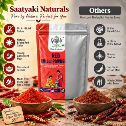 Image 8 of SAATYAKI NATURALS Organic Red Chilli Powder