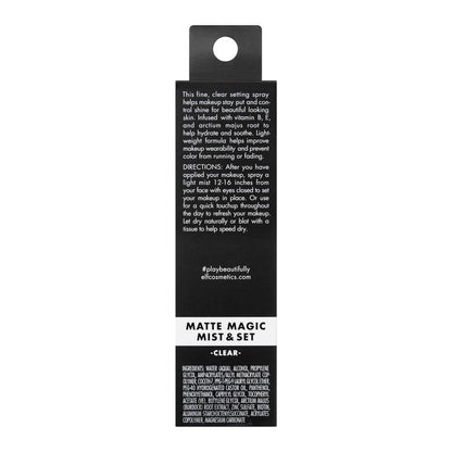 Image 5 of E.L.F. Cosmetics Matte Magic Mist & Set Setting Spray Clear Transparent