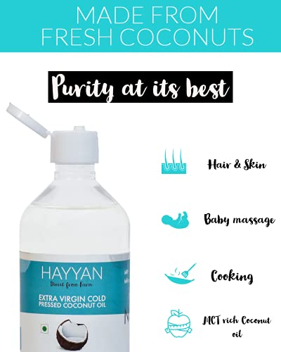 Image 6 of HAYYAN Extra Virgin Coconut Oil - Cold Pressed - 500 ml