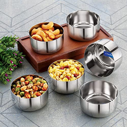 Image 3 of neelam Stainless Steel Sadi Vati Set of 6, 300 ml