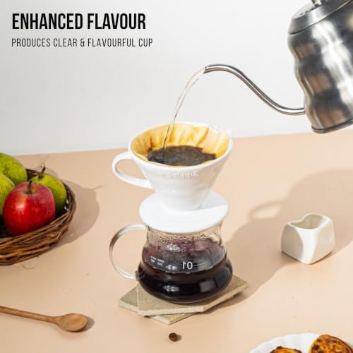 Image 3 of Sipologie Clarity Pour Over Coffee Maker, 50 Filter Papers Included, 1 Cup