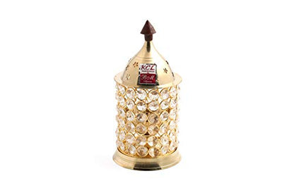 Image 1 of Default Title for the product KCL Brass Akhand Crystal Festive Diya