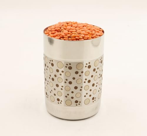 Image 1 of Xtra Large for the product Spillbox Stainless Steel Rice Measuring Padi Uzhakku 50g Capacity 120ml
