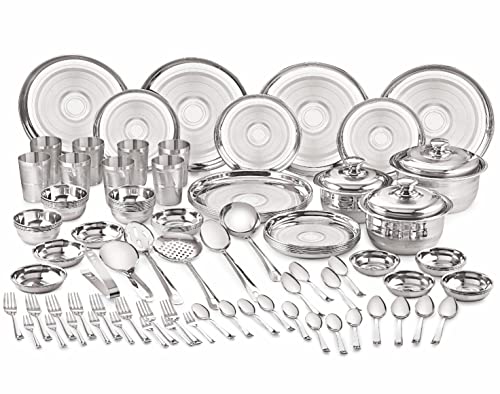 Image 5 of 101 Pcs for the product neelam Stainless Steel Dinner Set