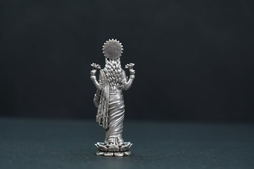 Image 3 of Dista Silvers Antique Laxmi Small Standing 37.09G