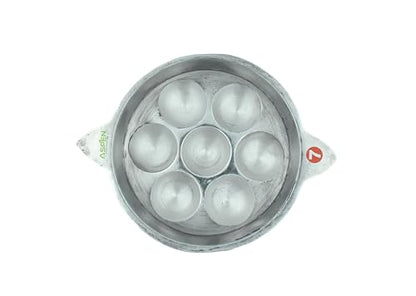 Image 2 of ASPEN Traditional Indolium Appam Patra/Kuzhi Paniyaram Pan/Paniyara Kallu - 7 Pit