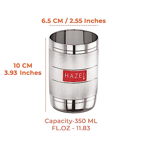 Image 4 of HAZEL Drinking Glasses Set of 1 350 ML