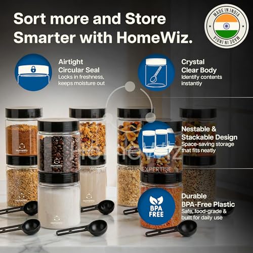 Image 7 of HomeWiz Airtight Plastic Storage Containers