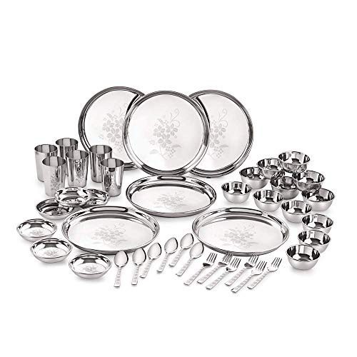 Image 3 of Standard for the product neelam Stainless Steel Dinner Set