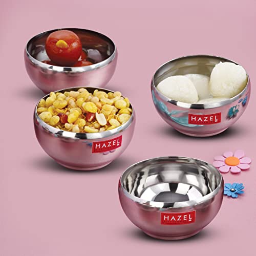 Image 17 of Stainless Steel / Set of 4 - 300 ml each for the product HAZEL Serving Bowl Set