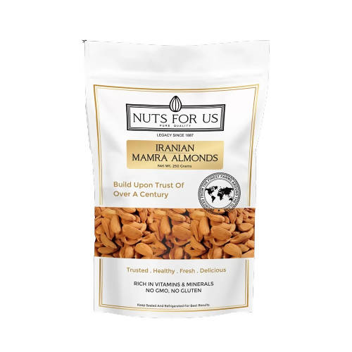 Image 1 of 250 gm for the product Nuts For Us Iranian Mamra Almonds