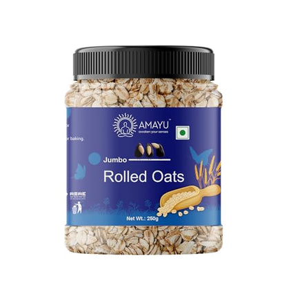 Image 1 of 250gm for the product AMAYU Rolled Oats 250GM Whole Grain Oats