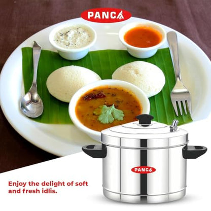 Image 4 of PANCA Stainless Steel Idli Maker 16 Idli 4 Plate Steamer Induction Base