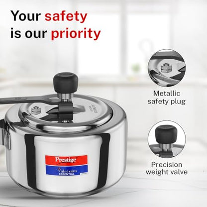 Image 6 of Prestige 2L Stainless Steel Nakshatra Essential Svachh Innerlid Pressure Cooker