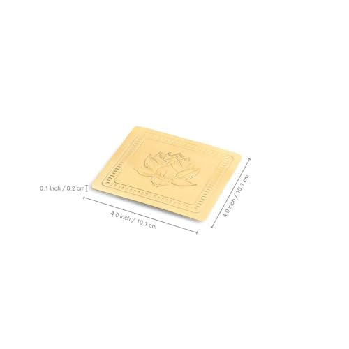Image 6 of ExclusiveLane Golden Rose Brass Coasters Set of 4