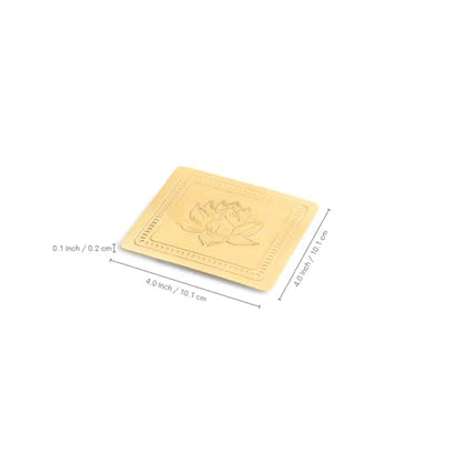 Image 6 of ExclusiveLane Golden Rose Brass Coasters Set of 4