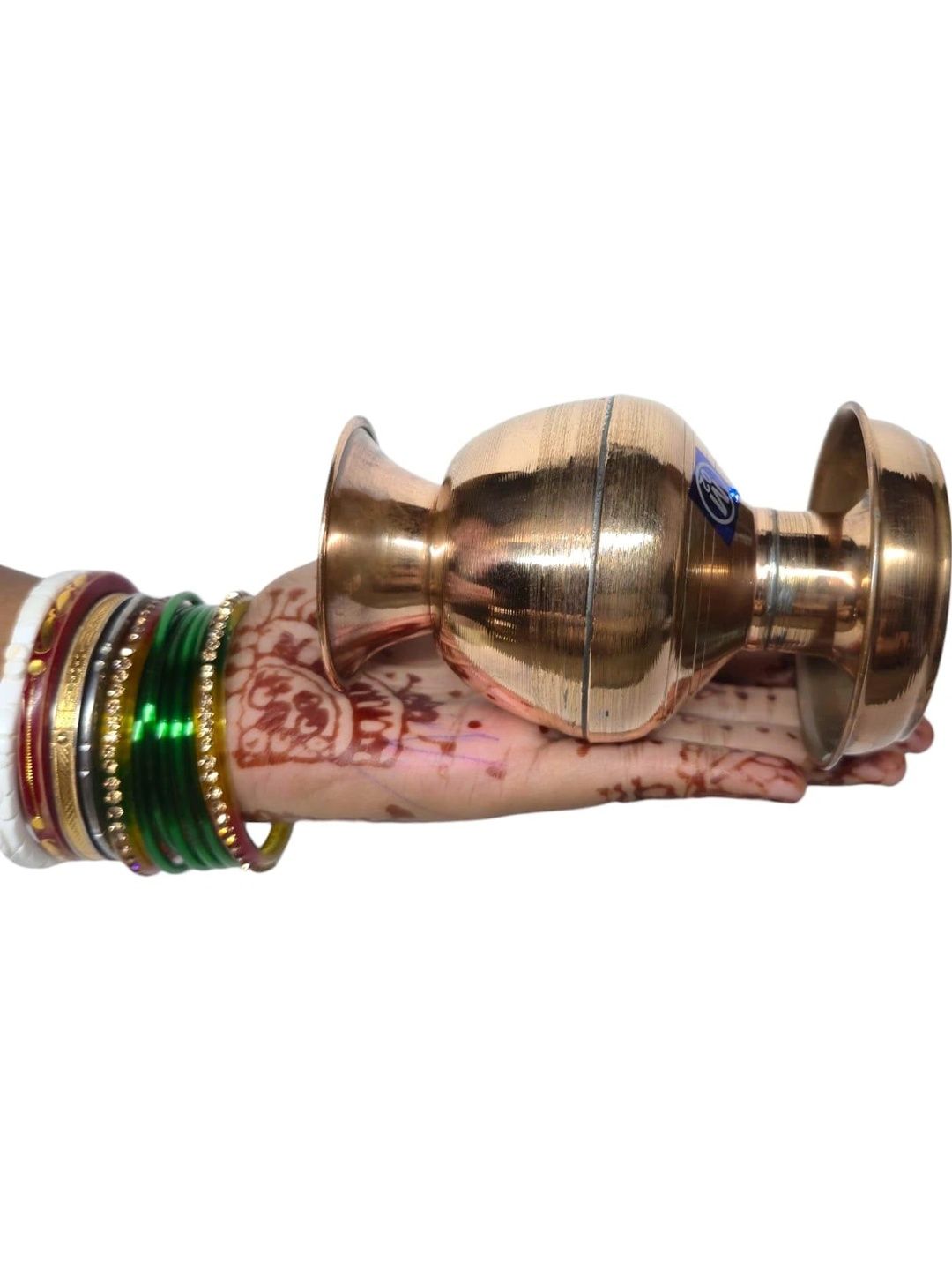Image 4 of HATEKHORI Copper Devi Lota - Kalash