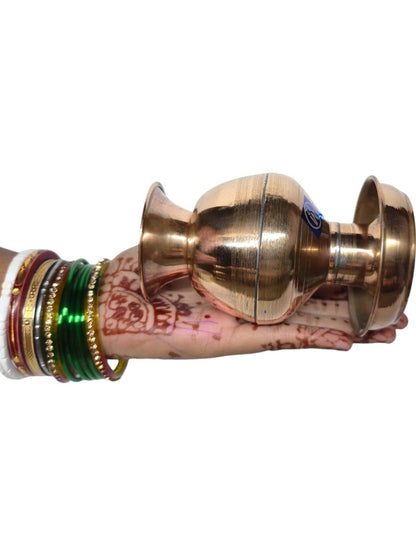 Image 4 of HATEKHORI Copper Devi Lota - Kalash