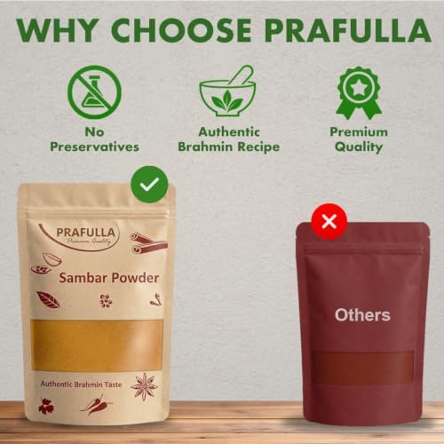 Image 3 of PRAFULLA Sambar Powder, Pack of 3, 100g each