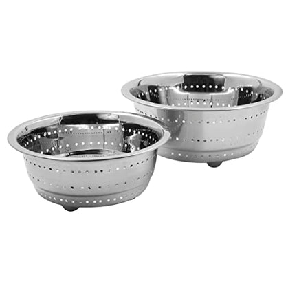 Image 4 of Spillbox Stainless Steel Colander | Strainer | Sieve Combo of 2 Sizes