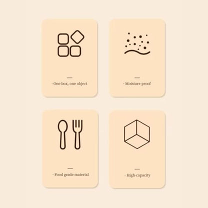 Image 5 of HomeWiz Fridge Storage Containers Large 6-Grid
