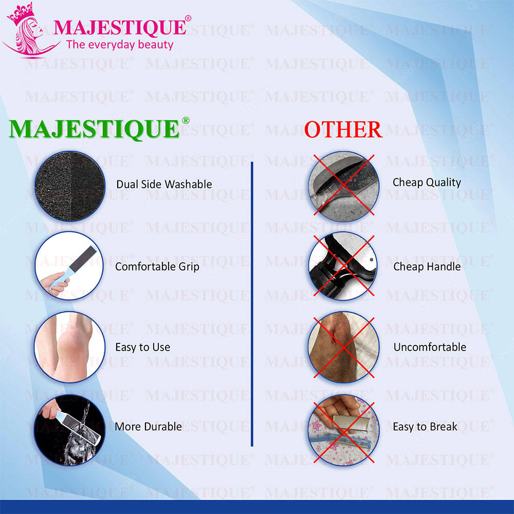Image 5 of Majestique Double-Sided Foot File for Callus Removal, Smooth Feet