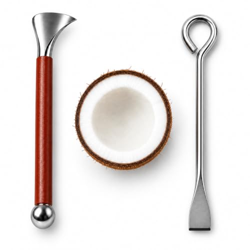 Image 1 of 2 for the product Velmora Coconut Breaker Tool for Kitchen & Coconut Scraper Manual