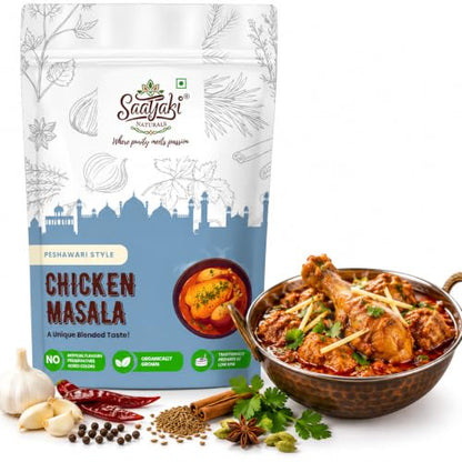 Image 2 of 50gm for the product SAATYAKI NATURALS Peshawari Chicken Masala