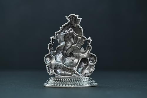Image 3 of Dista Silvers Antique Ganesh Idol with Out Frame 33.20G