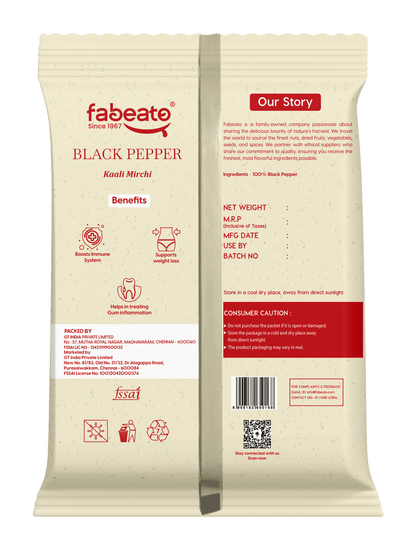 Image 7 of Fabeato Black Pepper Whole (Kali Mirch) | 100g