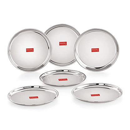 Image 14 of 21 CM / Set of 6 for the product HAZEL Stainless Steel Plates