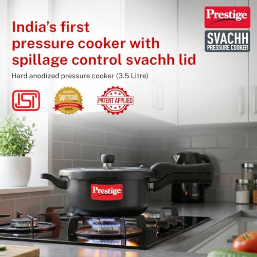 Image 3 of Prestige Svachh Outer Lid Pressure Cooker Hard Anodized Body