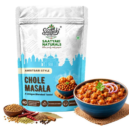 Image 2 of 50 g (Pack of 1) for the product SAATYAKI NATURALS Amritsari Chole Masala