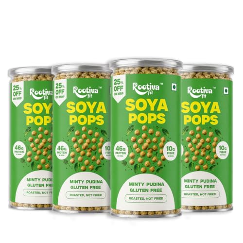 Image 16 of Minty Pudina / 120 g (Pack of 4) for the product ROOTIVAFIT Soya Pops