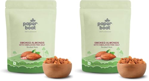 Image 2 of Roasted Almonds / 200 gm (Pack of 2) for the product Paper Boat Premium Smoked and Roasted Almonds